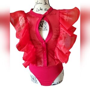 Touch me Ruffled bodysuit Small size